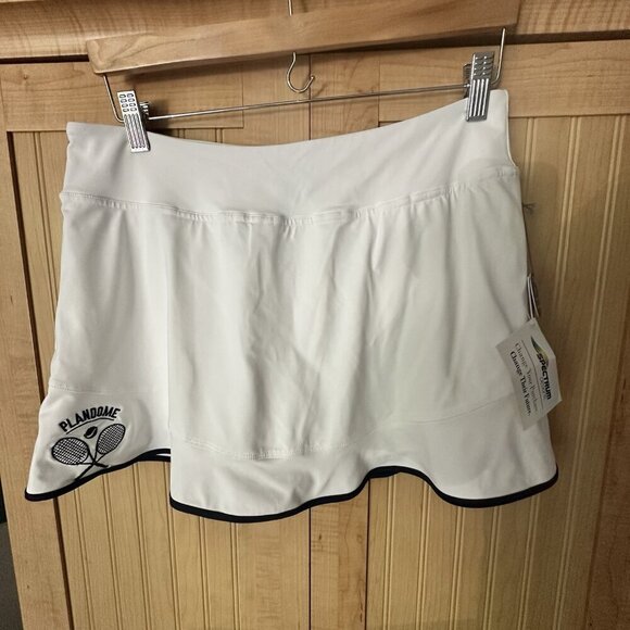 Lija White Golf Tennis Athletic Skort Women's Large - Plandome Country Club -NWT - Picture 5 of 5